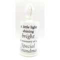 Memorial Glass Special Grandma LED Candle Shape...