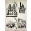 Architecture, Notre Dame, Paris & Orleans, Colo...