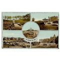 POSTCARD St Annes on Sea Beach Gardens Band Sta...