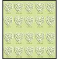 Heart Full Pane of Twenty 42 Cent Postage Stamp...