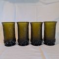 Vintage Lot 4 Fostoria SORRENTO GREEN 5 3/4" HI...