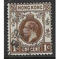 HONG KONG 1921-37 GEORGE V MULTI-SCRIPT CA 1c U...
