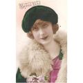 CARTE POSTALE - MODE - FEMME A CHAPEAU - REF 82