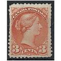 Canada 1876 SG83 3c Orange-Red Mint No Gum (nic...