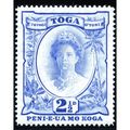 Tonga Toga KGVI 1942 2½d Ultramarine Mounted Mi...