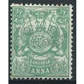 Zanzibar 1904 SG210 1/2a Green Mounted Mint....