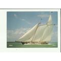 Gaff Rig Schooner AMERICA Postcard (Beken)
