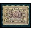 Used Revenue $10 N.Y. Stock Transfer Fine WA2905