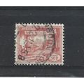 Burma.SG145 30p Elephant hauling log (Red).Fine...