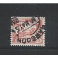 Burma.SG145 30p Elephant hauling log (Red).Fine...