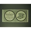 1900 Remington Typewriter Ad - Renders double t...