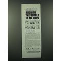 1966 Holland-America Line Cruise Ad - Around the World in 80 Days