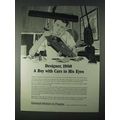 1966 General Motors Ad - A Boy With Cars in His Eyes