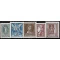 1923 Michel 369/373 - MH (*)
