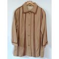 CARAMEL LUXURY LEATHER & SUEDE ALINE COAT by ED...