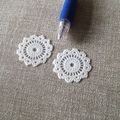 4 White Doilies 1:12th scale miniature