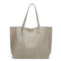 Women's Large Tote Purse Bag Grey