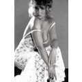 LINDA BLAIR 1980’s modeling lingerie 7x10 b/w c...