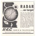 G E C RADAR radio & television :- Post War Orig...