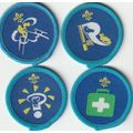Scout Badges 4 x Explorer Activity 2002+ - Blac...