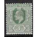 CEYLON 1910-11 EDVII 3c MINT SG293