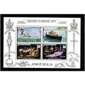 ANGUILLA 1977 SILVER JUBILEE SET 4 VALS MIN SHE...