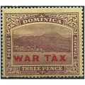 Dominica 1918 SG58 3d Purple/Yellow WAR TAX Mou...