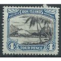 Cook Islands 1933 SG110 4d Black & Bright Blue ...