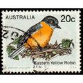 Australia 1979 Birds Yellow Robin 20c Used Stamp