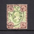 Edward VII - 1902-10 - 4d Green & Grey-Brown (s...