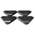 4 Pieces 195 lbs Patio Cantilever Offset Umbrel...