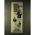 1976 Weight Watchers Ad - Right On Target Again
