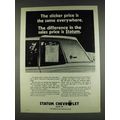 1978 Statum Chevrolet Ad - Sticker Price is the Same