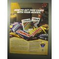 1987 Fuji Videocassette Ad - Get Free Candy With Movies