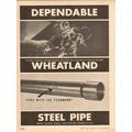 WHEATLAND TUBE COMPANY 1954 dependable steel pi...