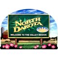 North Dakota State Welcome Sign Artwood Fridge ...