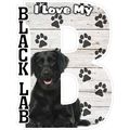 I Love My Black Lab Fridge Magnet