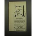 1951 Hammacher Schlemmer Guest Rack Ad - Space-Saver