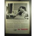 1957 The Travelers Insurance Ad - You can be the best provider on your street