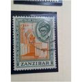Zanzibar 1957 2s Orange & Deep Green Used SG 36...
