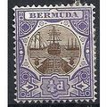 Bermuda 1906 SG34 1/4d Brown & Violet Mounted M...