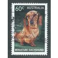 AUS 2013 60c 'TOP DOGS - DACHSHUND' FINE USED (...
