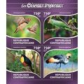 CENTRAL AFRICA 2015 SHEET MNH TROPICAL BIRDS OI...