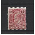 Turks&Caicos.SG118 1d Red.Mounted Mint.Aug24b