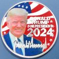 Donald Trump 2024 Challenge Coin. 1.50" Silver ...