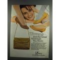 1984 Kinney Woven Leather Shoes and Shoulder Bags Ad