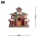 Wooden Birdhouse Hanging Backyard Decor Bird Ne...