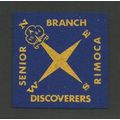 Vintage Woven Cloth Badge Senior Branch Discove...