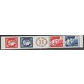 1949 Michel 840/843 - MNH (**) - with label