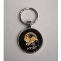 SUPER CUTE PRIDE KEYRING WITH DOGGIECORN AND RA...